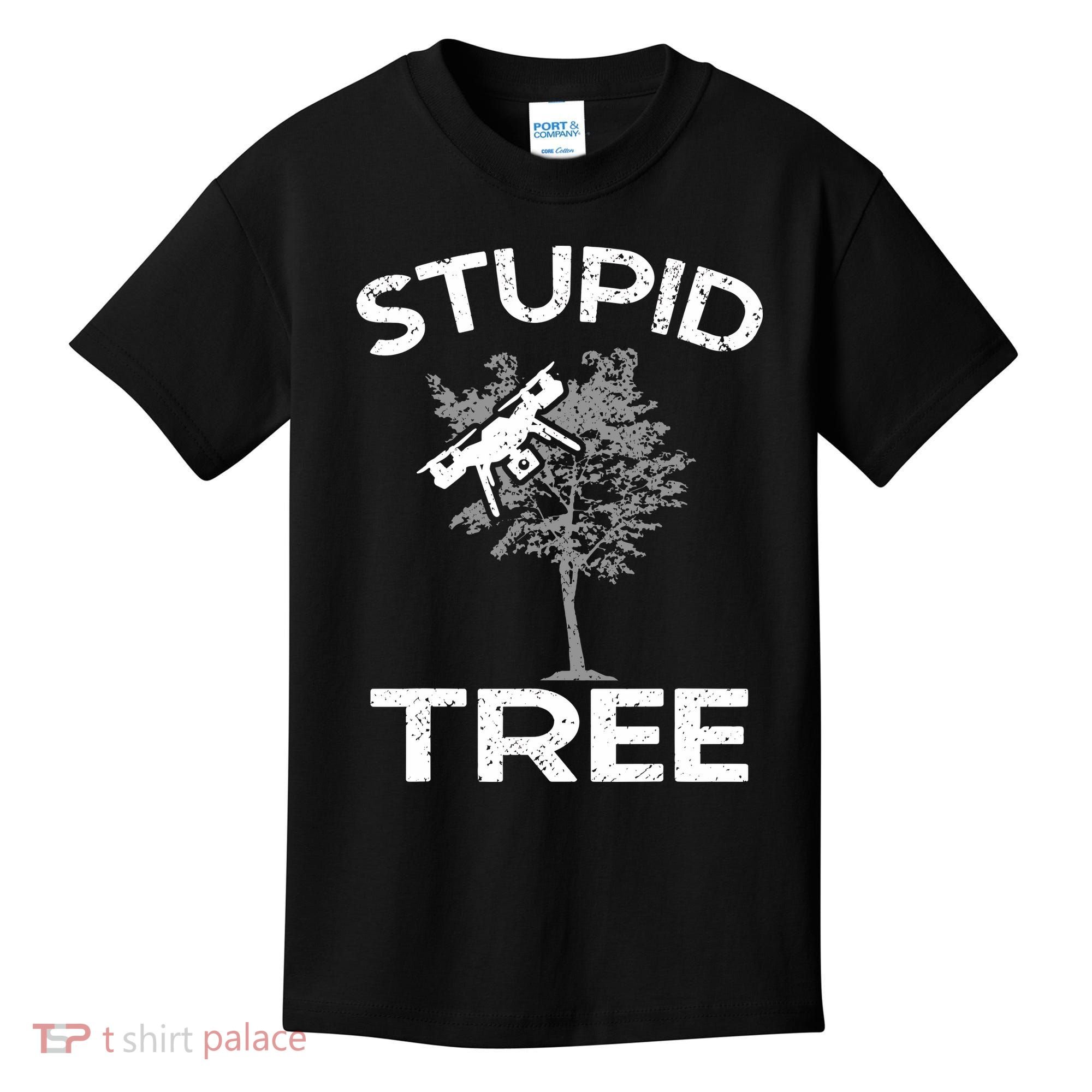 Funny Drones Stupid Tree Rc Drone Pilot Quadcopter Fpv Kids T-Shirt