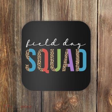 Field Day Squad Cheetah Print Coaster