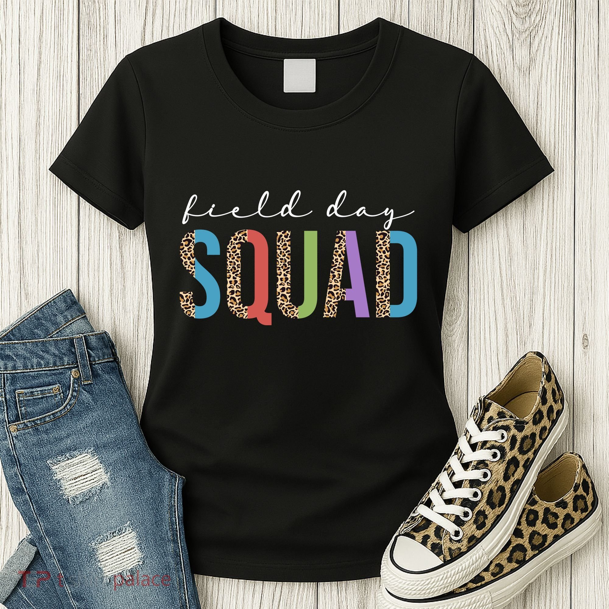 Field Day Squad Cheetah Print Women's T-Shirt