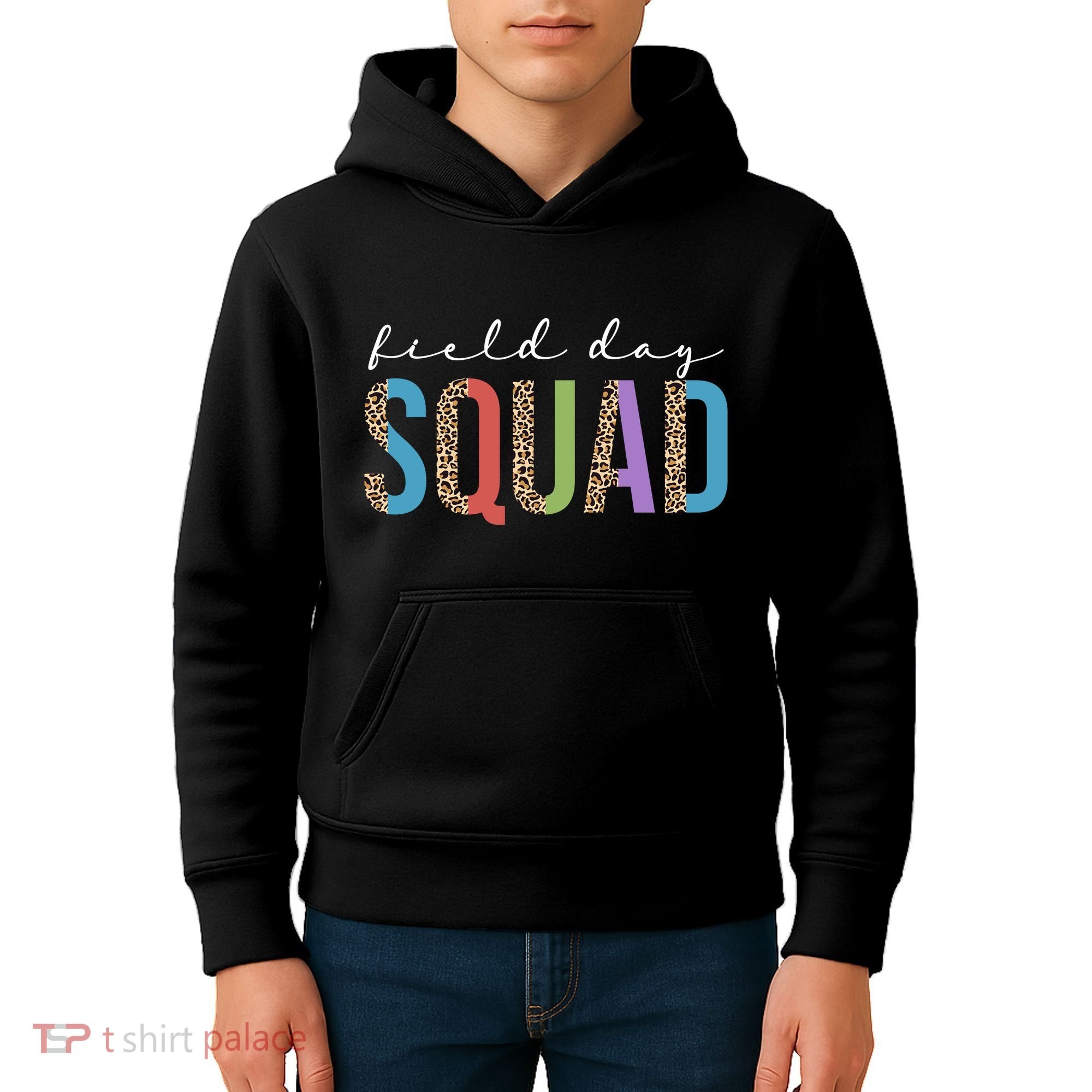 Field Day Squad Cheetah Print Kids Hoodie