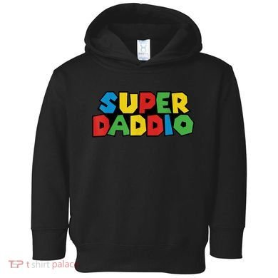 Fathers Day Super Daddio Toddler Hoodie