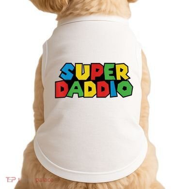 Fathers Day Super Daddio Doggie Tank