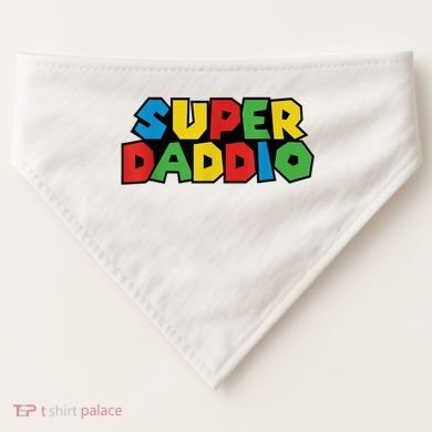 Fathers Day Super Daddio USA-Made Doggie Bandana