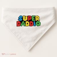 Fathers Day Super Daddio USA-Made Doggie Bandana thumb 0