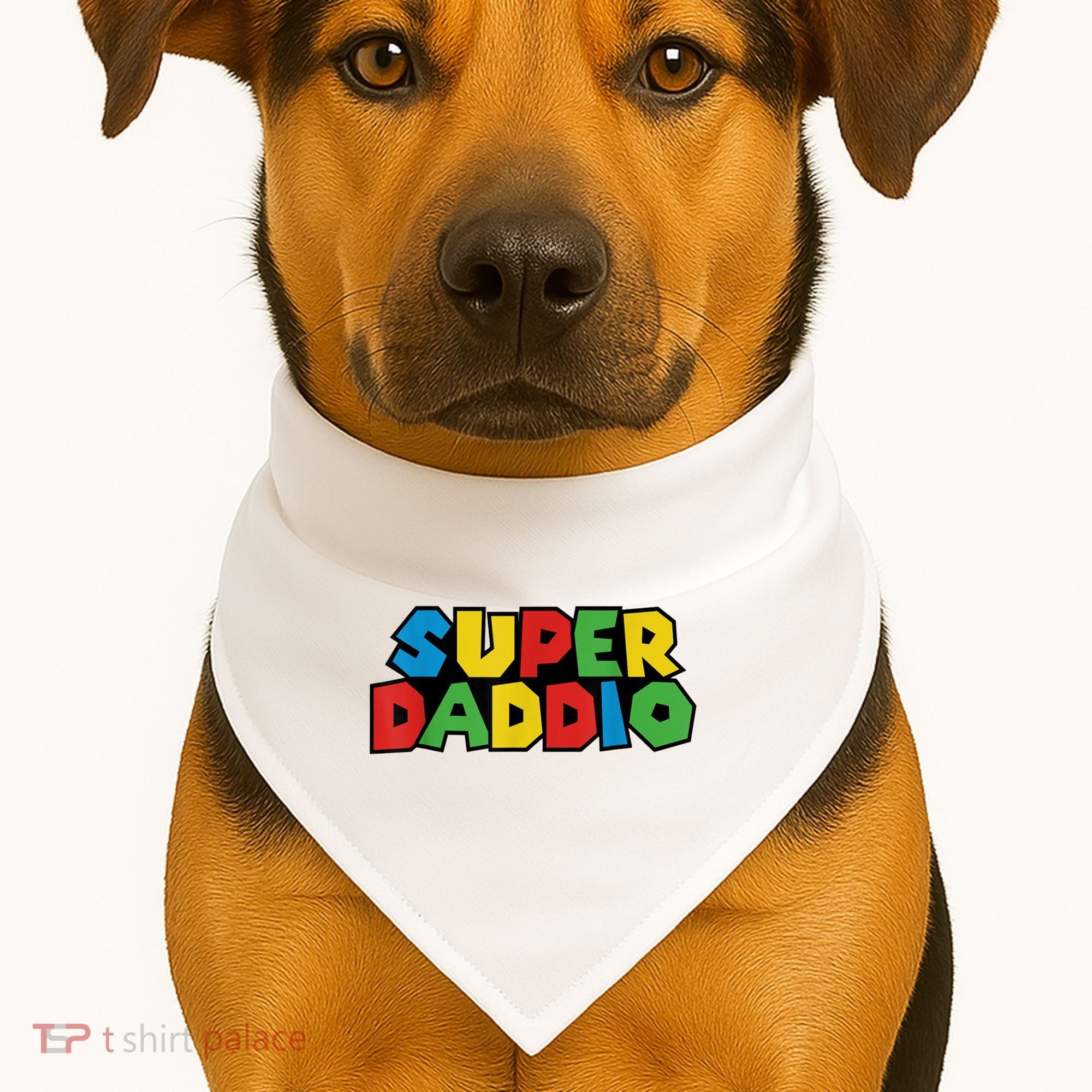 Fathers Day Super Daddio USA-Made Doggie Bandana