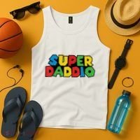 Fathers Day Super Daddio Tank Top thumb 4