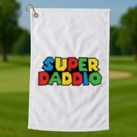 Fathers Day Super Daddio Golf Towel thumb 1