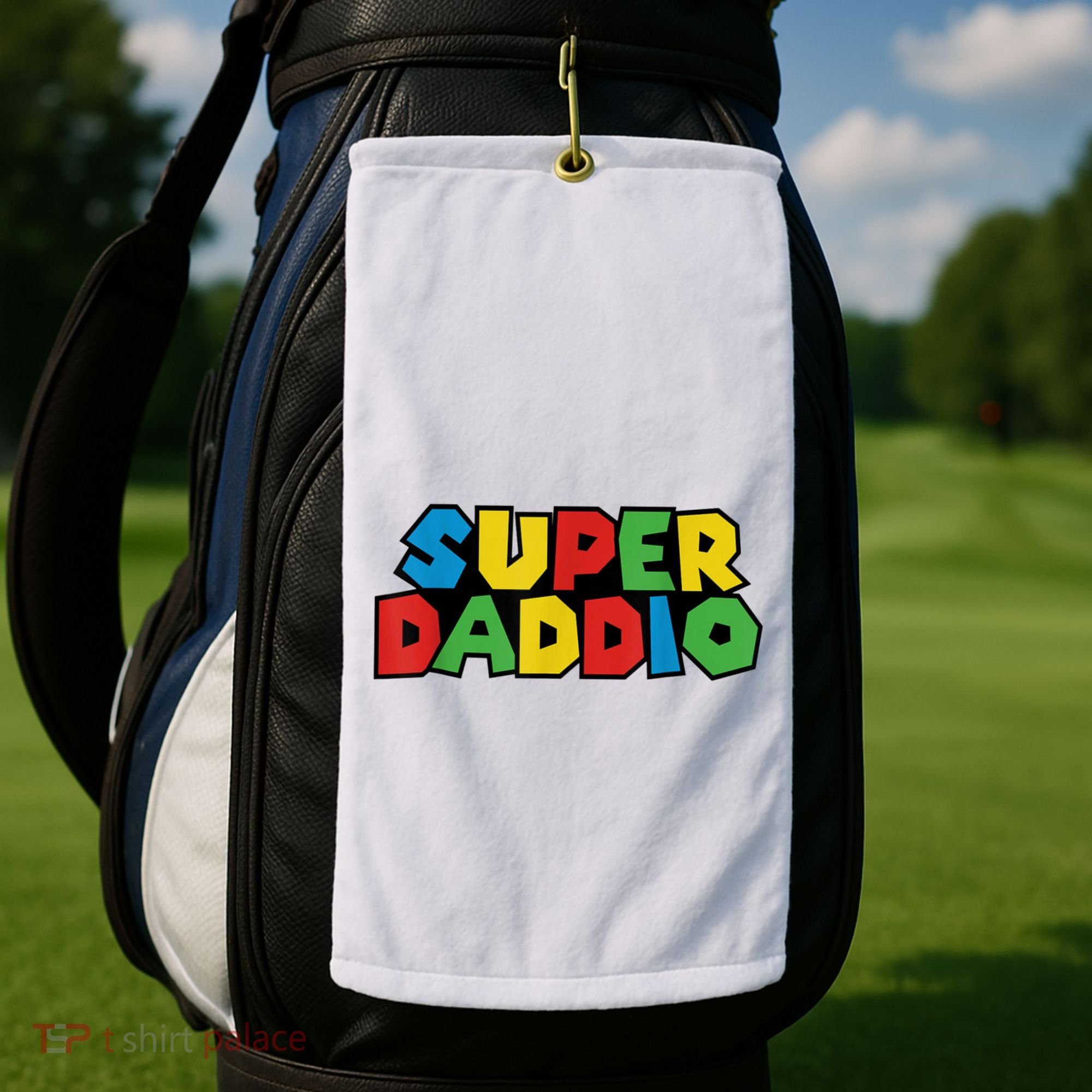Fathers Day Super Daddio Golf Towel