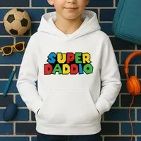 Fathers Day Super Daddio Kids Hoodie thumb 2