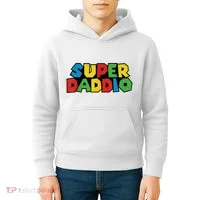 Fathers Day Super Daddio Kids Hoodie thumb 4