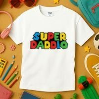 Fathers Day Super Daddio Kids T-Shirt thumb 3