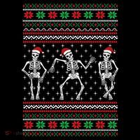 Funny Dancing Skeletons Ugly Christmas Sweater Coffee Mug thumb 5