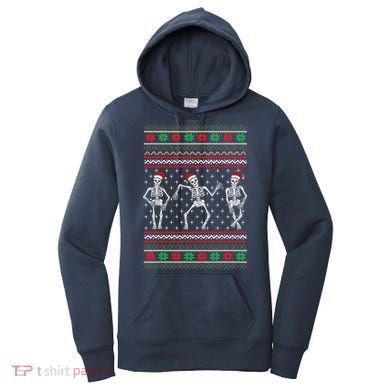 Funny Dancing Skeletons Ugly Christmas Sweater Women's Hoodie