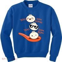 Funny Dim Sum You Win Some You Dim Sum Dumpling Lover Kids Sweatshirt thumb 0