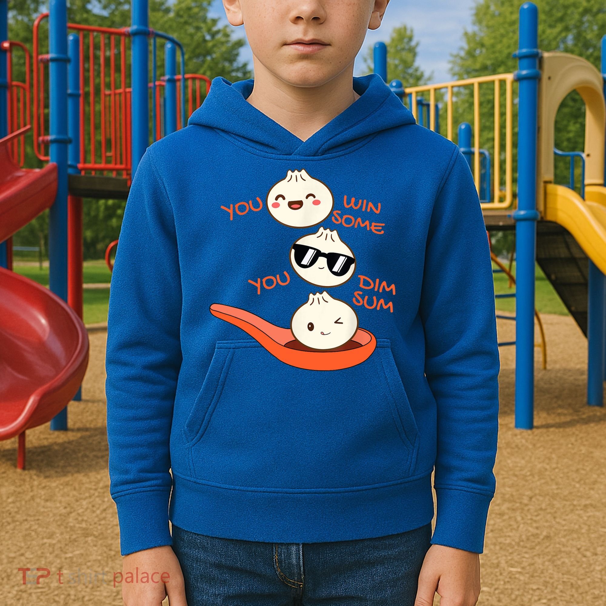 Funny Dim Sum You Win Some You Dim Sum Dumpling Lover Kids Hoodie
