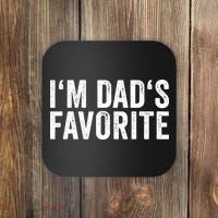 Favorite Daughter Son Child Boy Girl Im Dads Favorite Coaster thumb 0