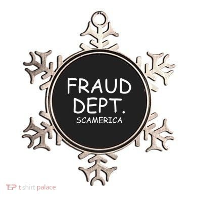 Fraud Dept Scam America Ornament