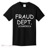 Fraud Dept Scam America Kids T-Shirt thumb 0