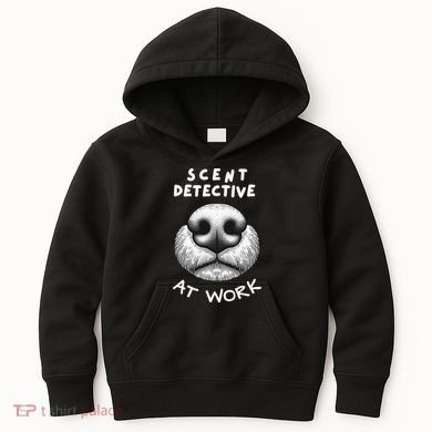 Fun Dog Scent Design Scent Detective At Work Kids Hoodie