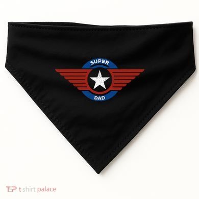 Father's Day Super Hero Dad Father and Protector USA-Made Doggie Bandana