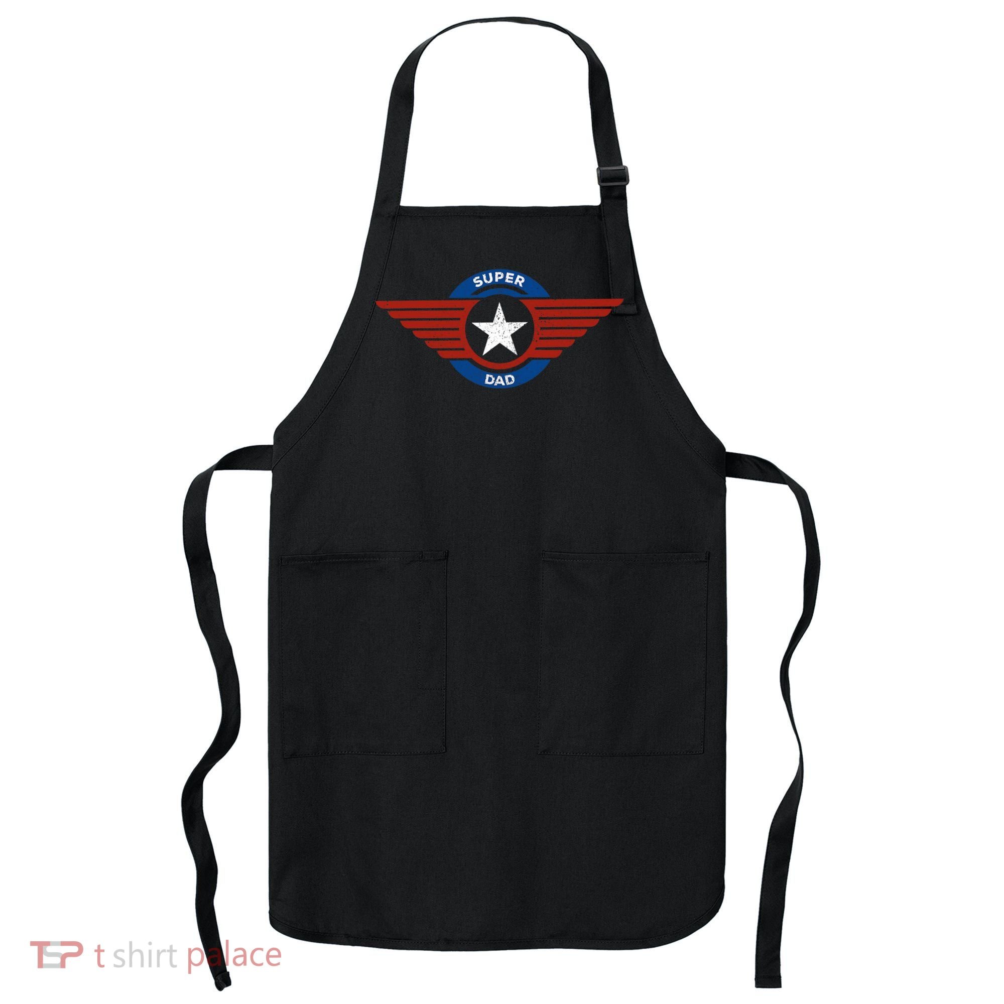 Father's Day Super Hero Dad Father and Protector Apron