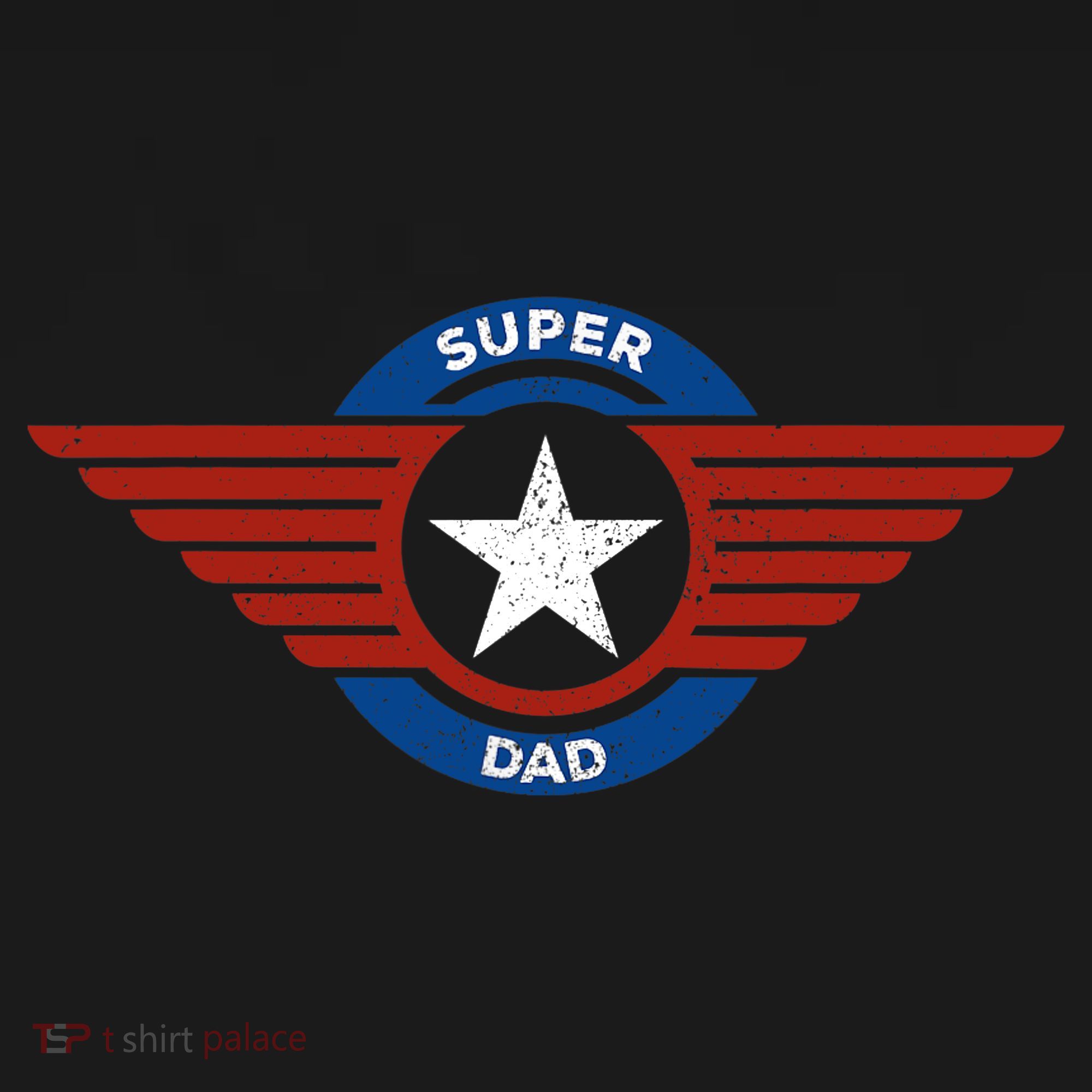 Father's Day Super Hero Dad Father and Protector Button