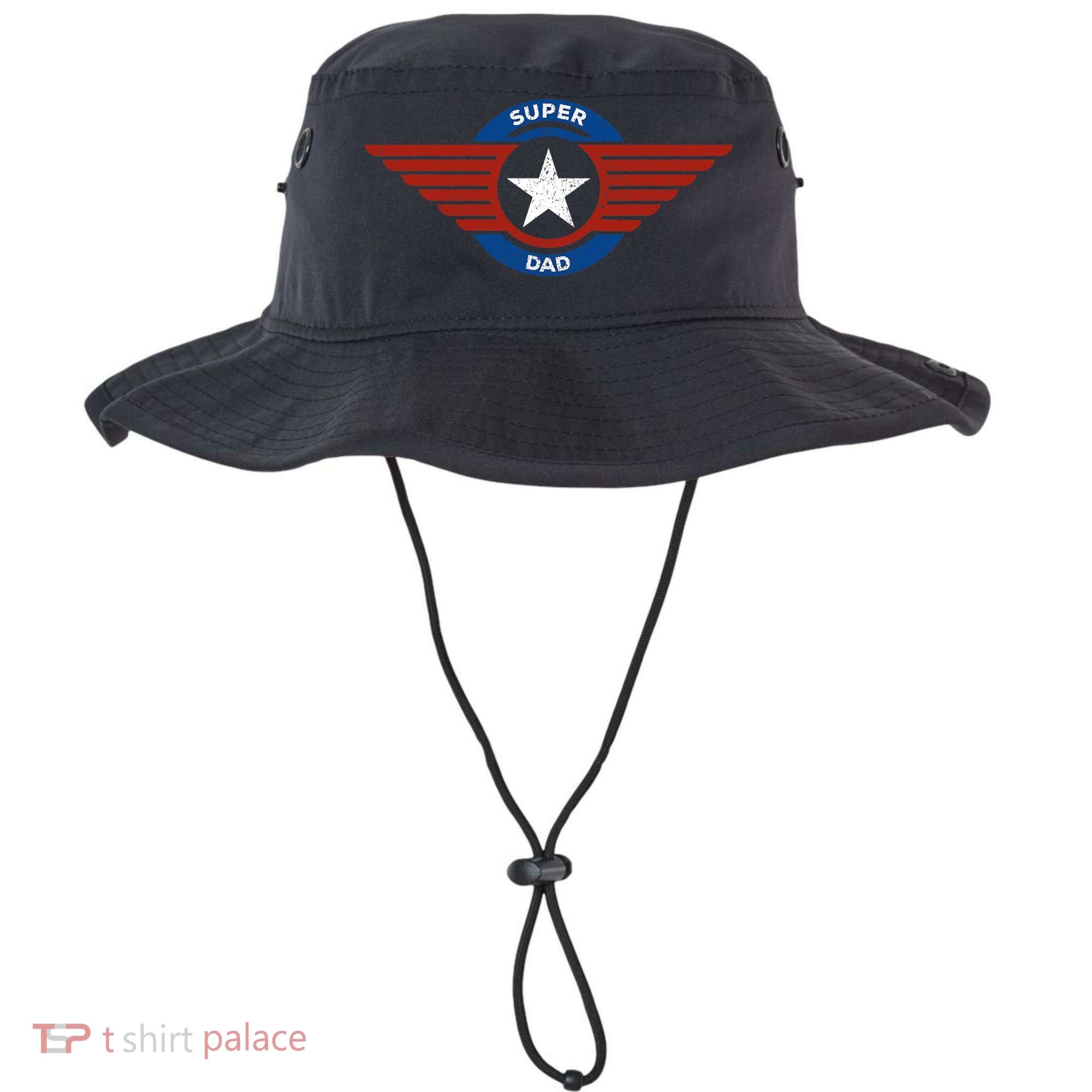 Father's Day Super Hero Dad Father and Protector Bucket Hat