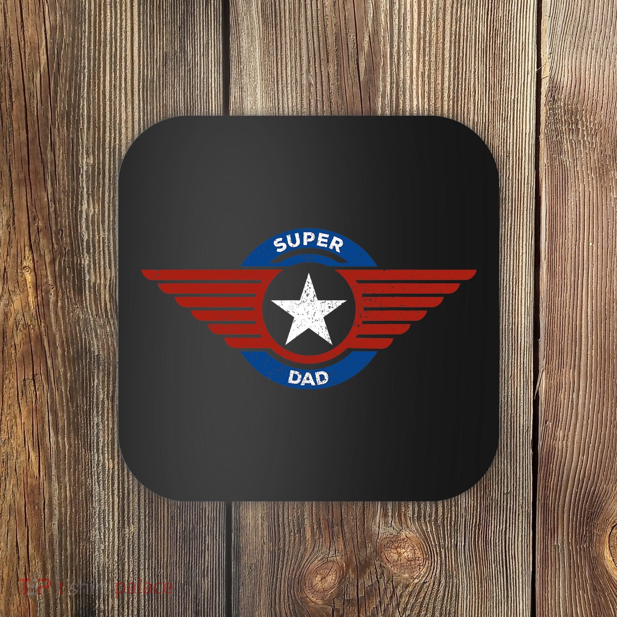 Father's Day Super Hero Dad Father and Protector Coaster