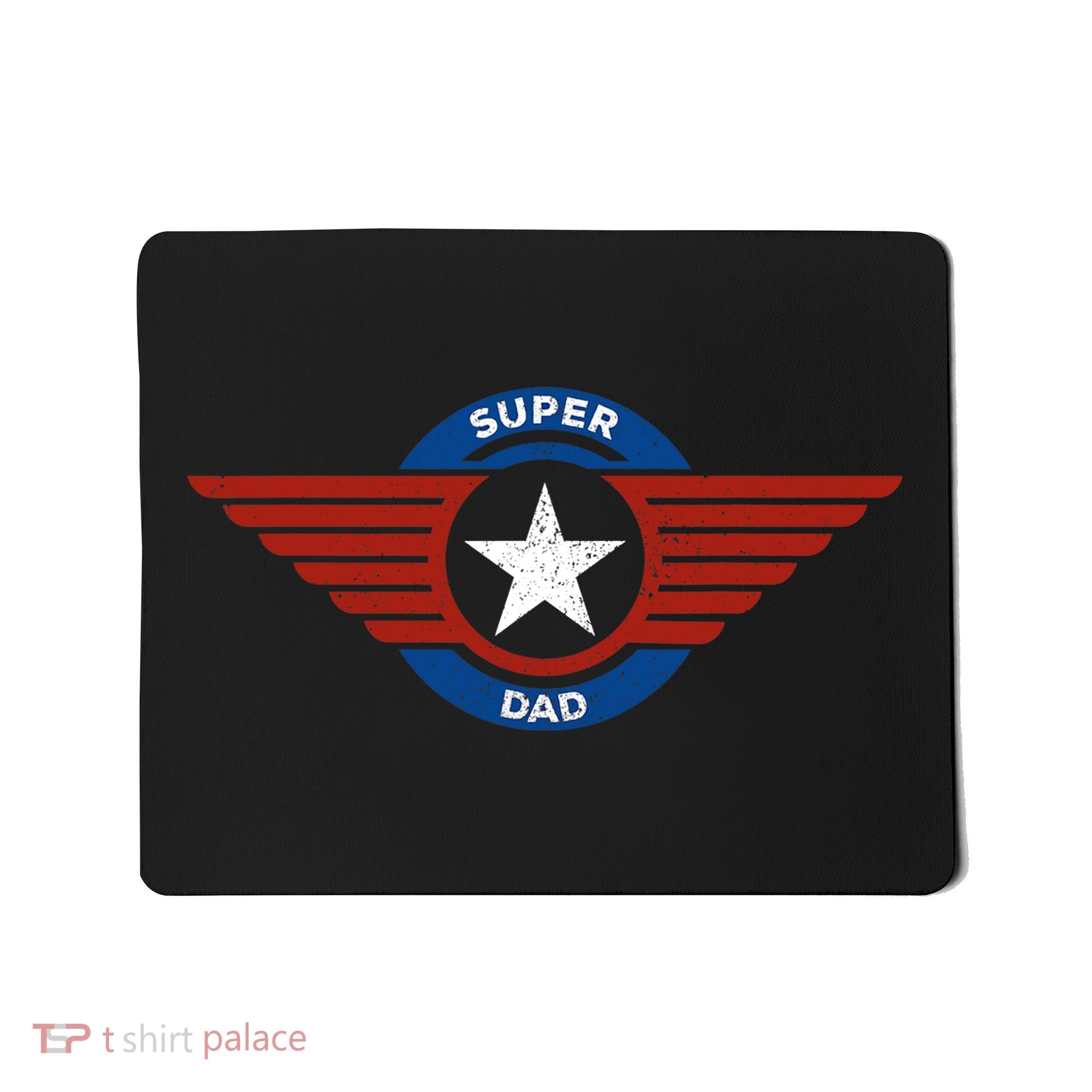 Father's Day Super Hero Dad Father and Protector Mousepad