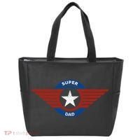 Father's Day Super Hero Dad Father and Protector Tote Bag thumb 0