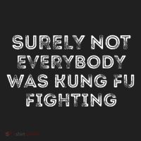Funny Distressed Surely Not Everybody Was Kung Fu Fighting Hat thumb 2