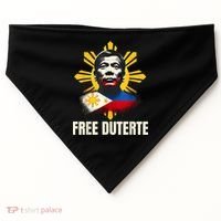 Free Duterte Supporter President Rodrigo Digong Patriots USA-Made Doggie Bandana thumb 0