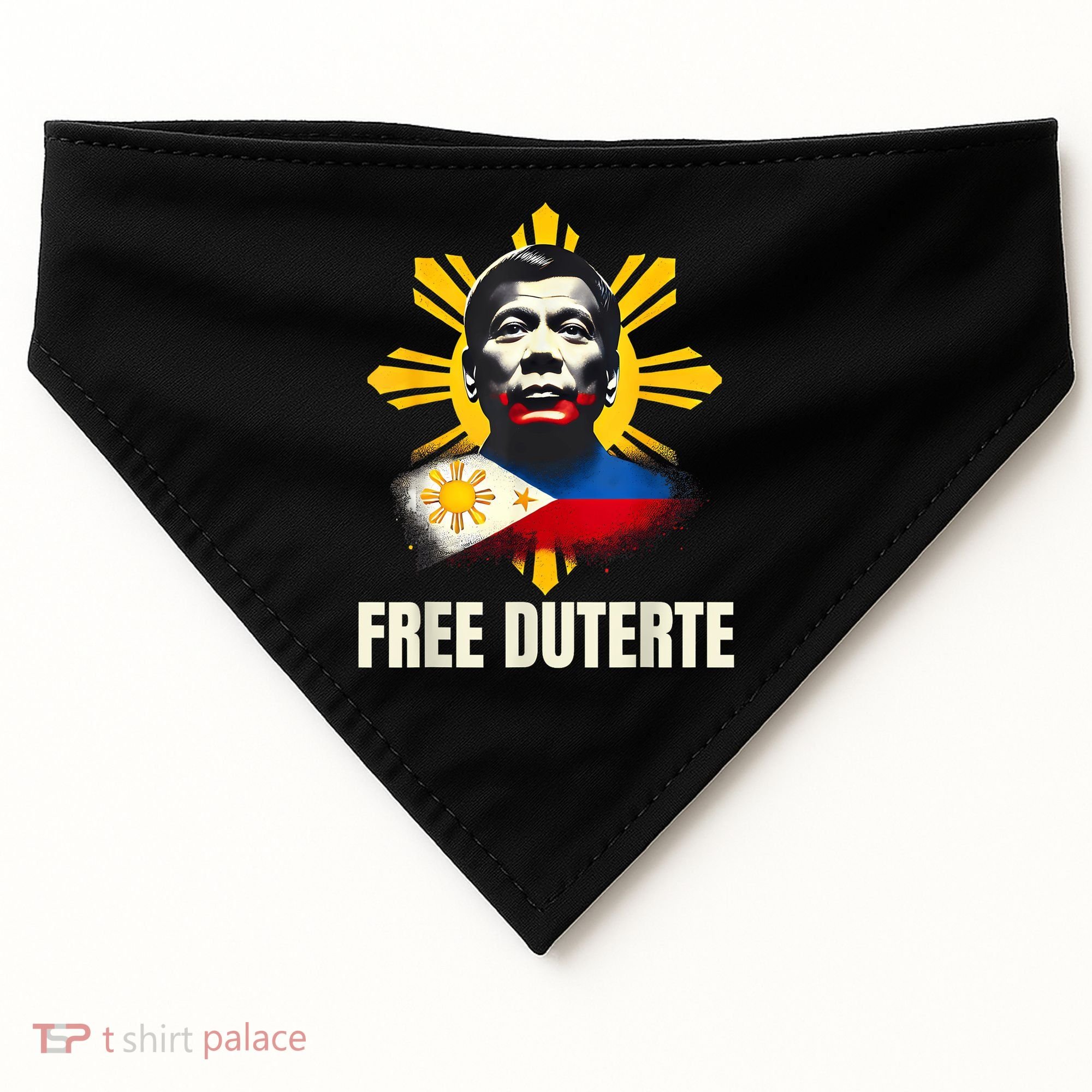 Free Duterte Supporter President Rodrigo Digong Patriots USA-Made Doggie Bandana