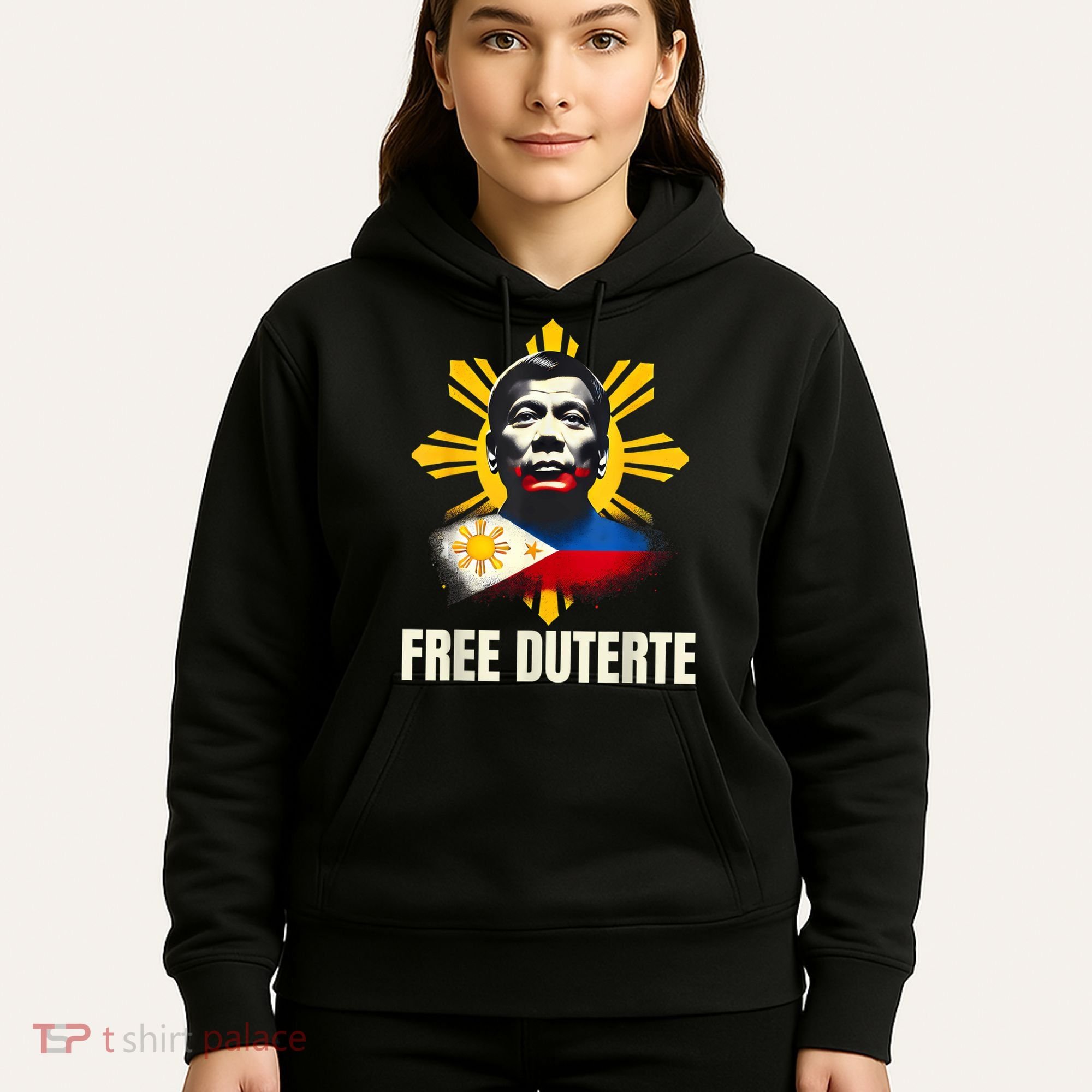 Free Duterte Supporter President Rodrigo Digong Patriots Hoodie