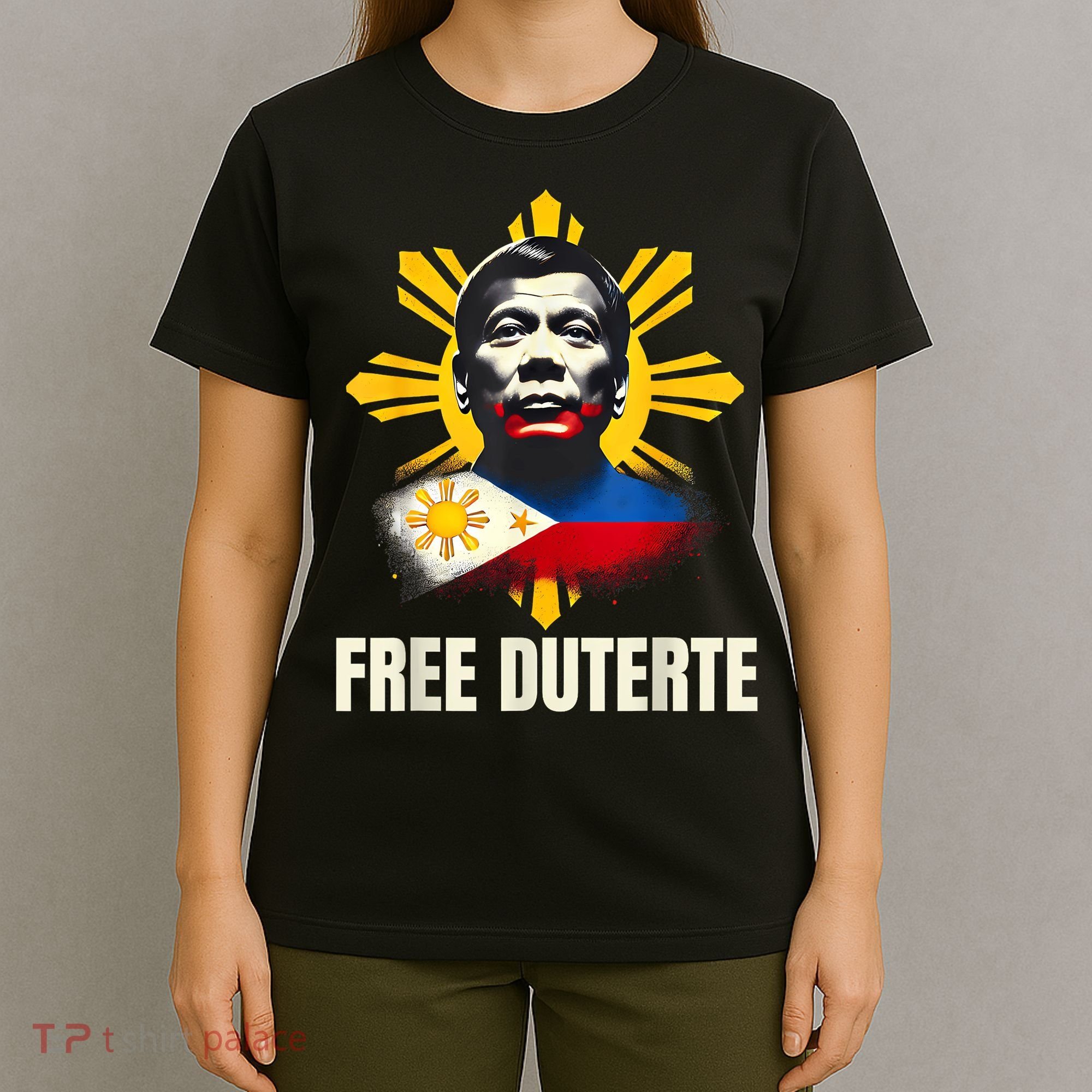 Free Duterte Supporter President Rodrigo Digong Patriots T-Shirt
