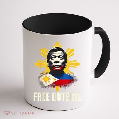 Free Duterte Supporter President Rodrigo Digong Patriots Coffee Mug back