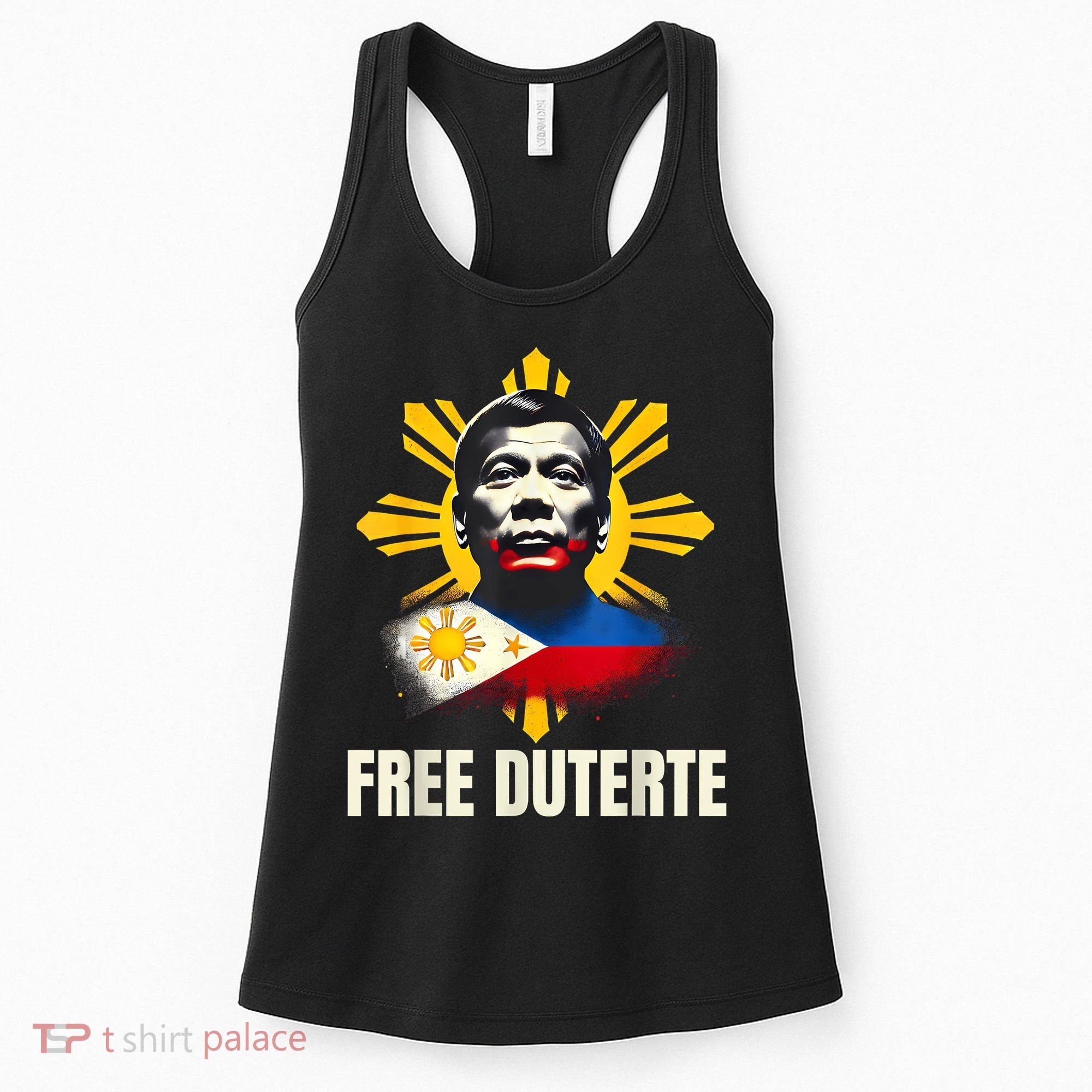 Free Duterte Supporter President Rodrigo Digong Patriots Women's Tank Top