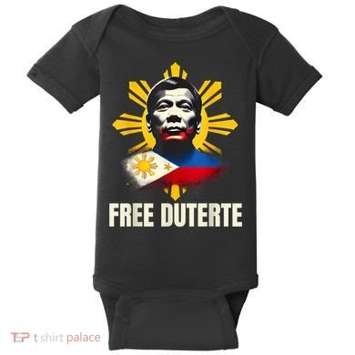 Free Duterte Supporter President Rodrigo Digong Patriots Baby Bodysuit