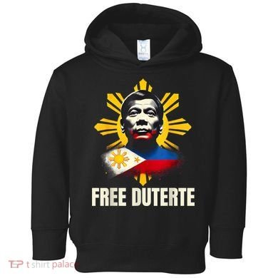 Free Duterte Supporter President Rodrigo Digong Patriots Toddler Hoodie
