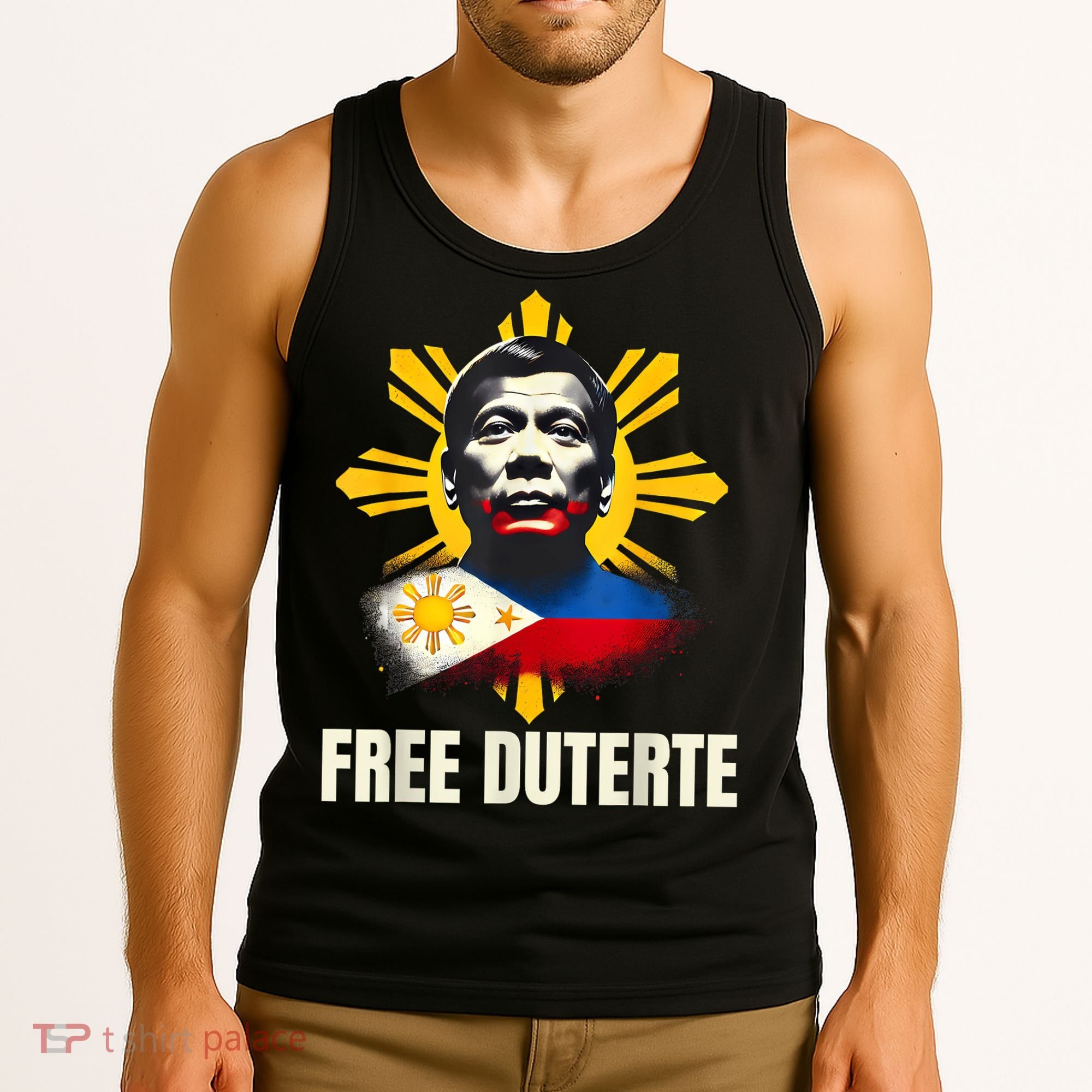 Free Duterte Supporter President Rodrigo Digong Patriots Tank Top