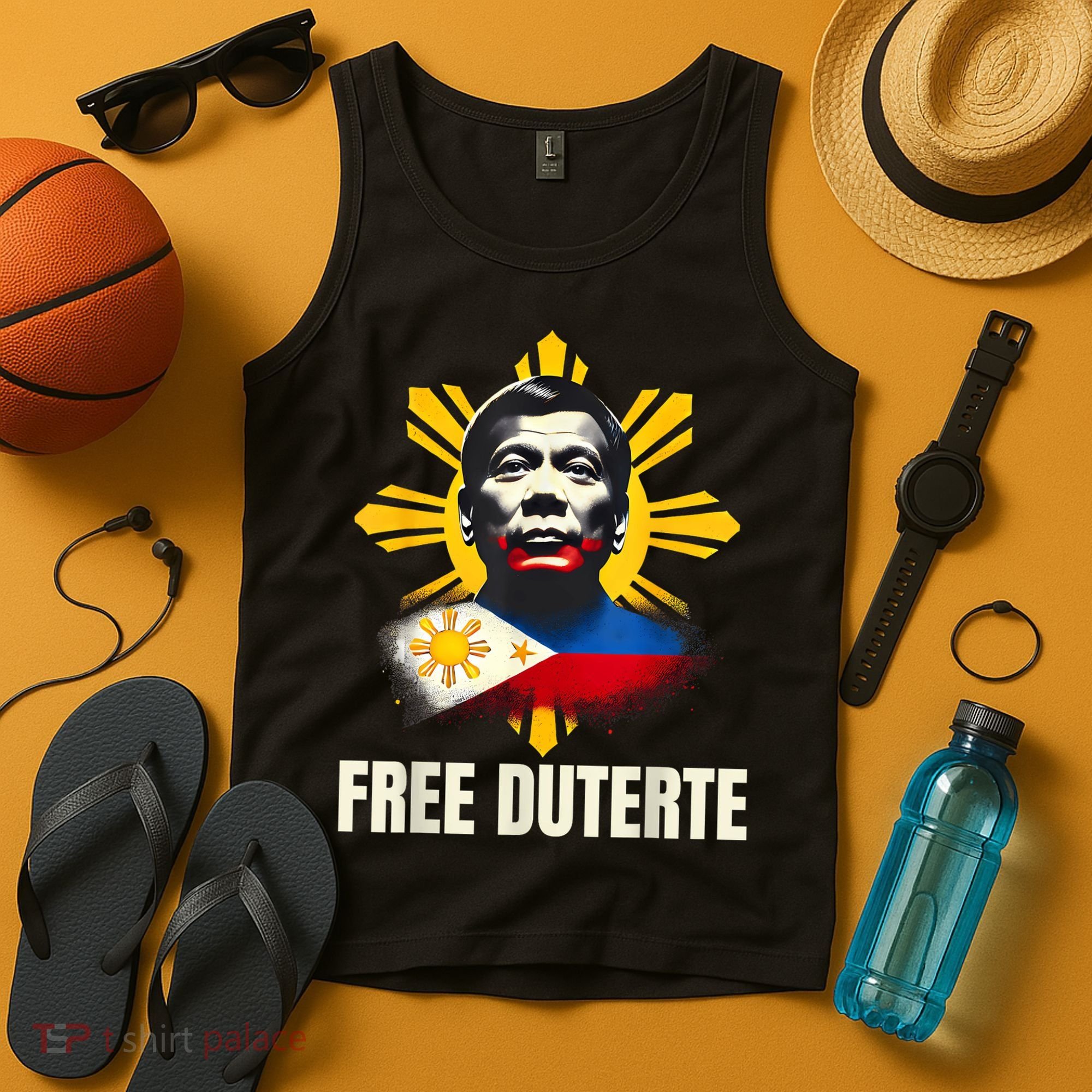 Free Duterte Supporter President Rodrigo Digong Patriots Tank Top