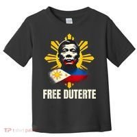 Free Duterte Supporter President Rodrigo Digong Patriots Toddler T-Shirt thumb 0