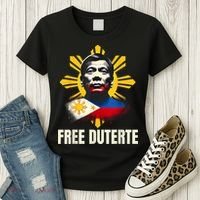 Free Duterte Supporter President Rodrigo Digong Patriots Women's T-Shirt thumb 3