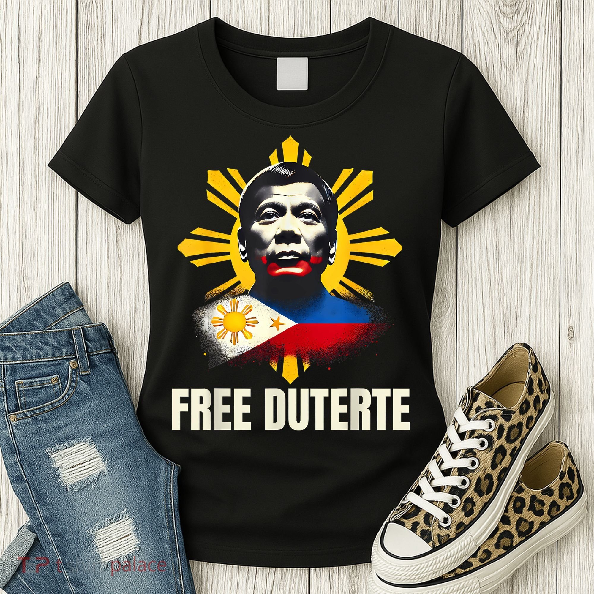 Free Duterte Supporter President Rodrigo Digong Patriots Women's T-Shirt