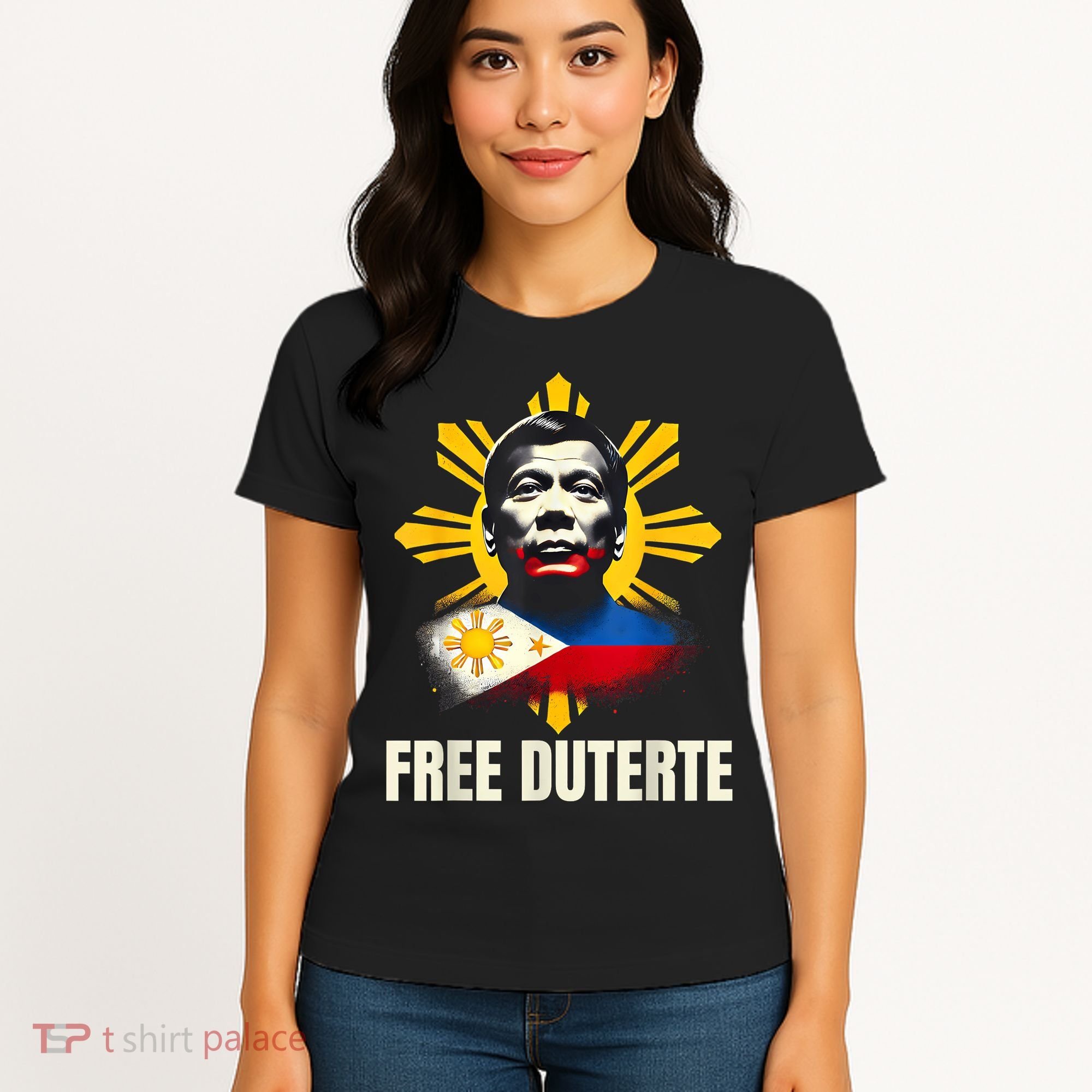 Free Duterte Supporter President Rodrigo Digong Patriots Women's T-Shirt