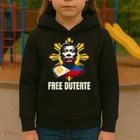 Free Duterte Supporter President Rodrigo Digong Patriots Kids Hoodie thumb 3