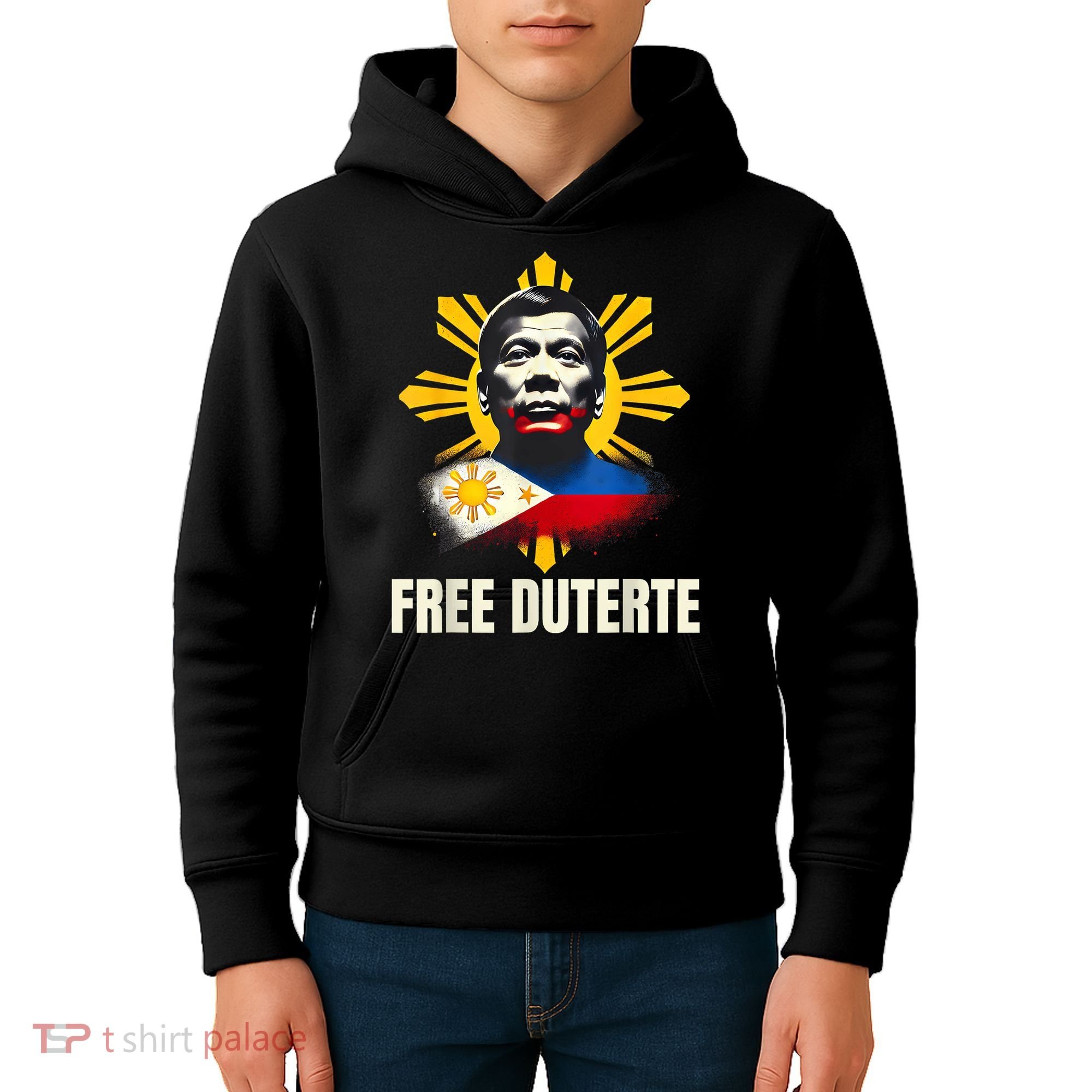 Free Duterte Supporter President Rodrigo Digong Patriots Kids Hoodie