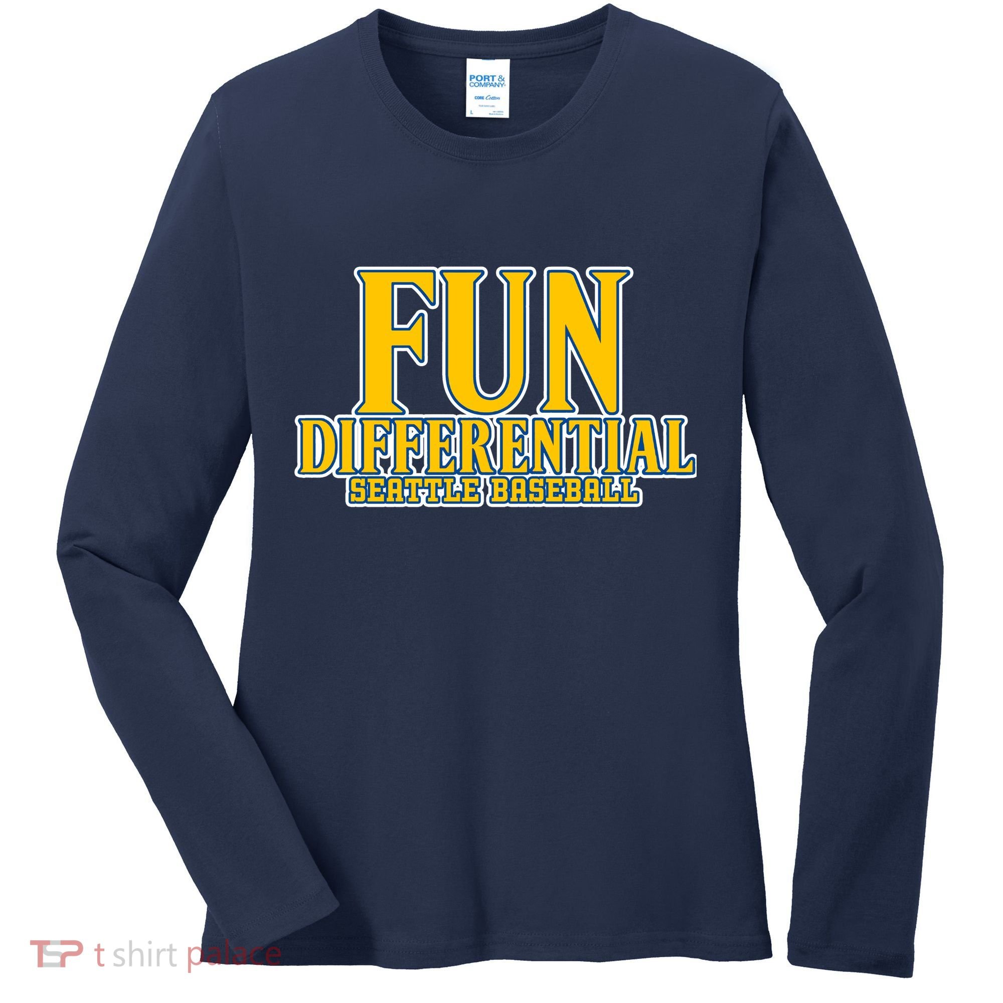 Fun Differential Seattle Baseball Women's Long Sleeve Shirt