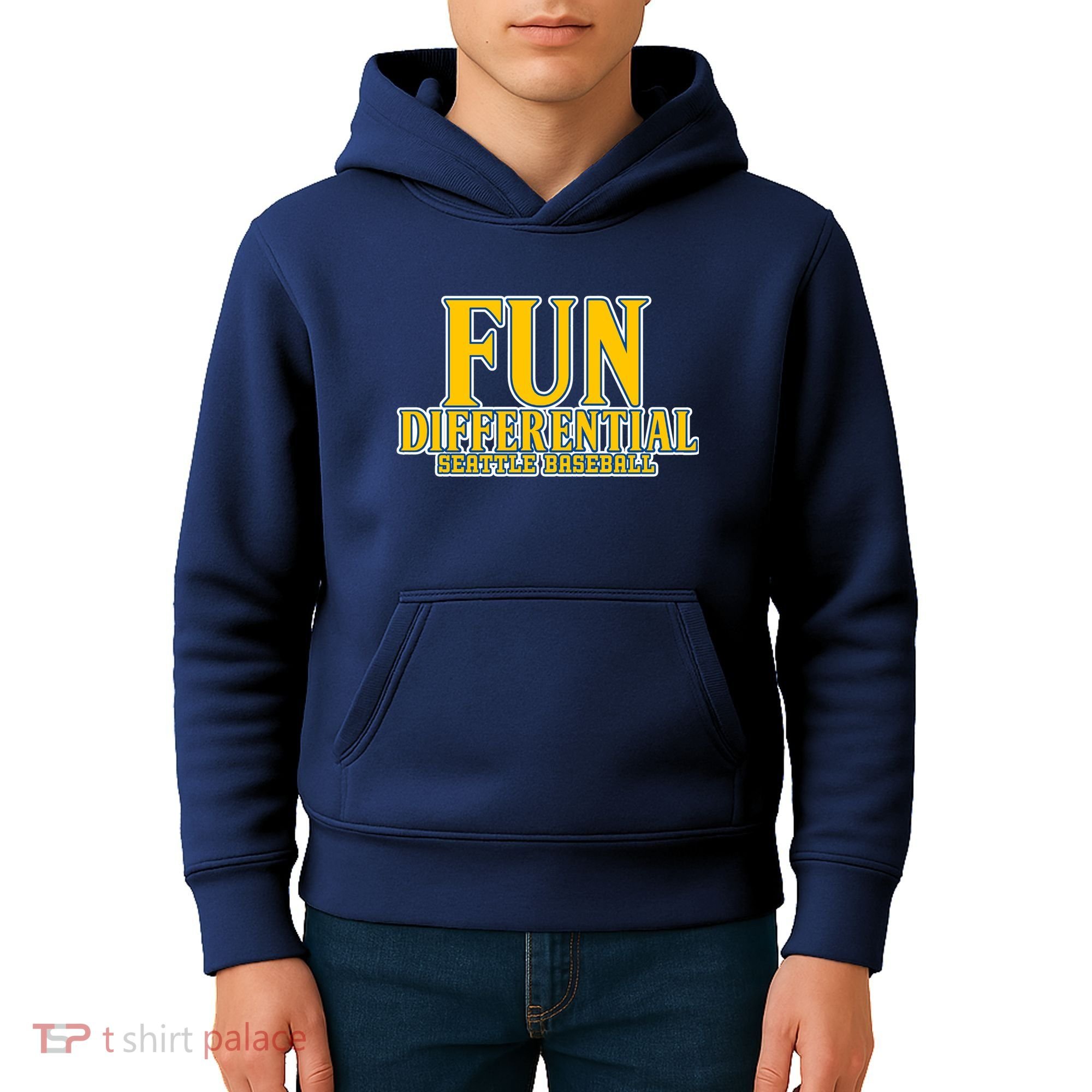 Fun Differential Seattle Baseball Kids Hoodie