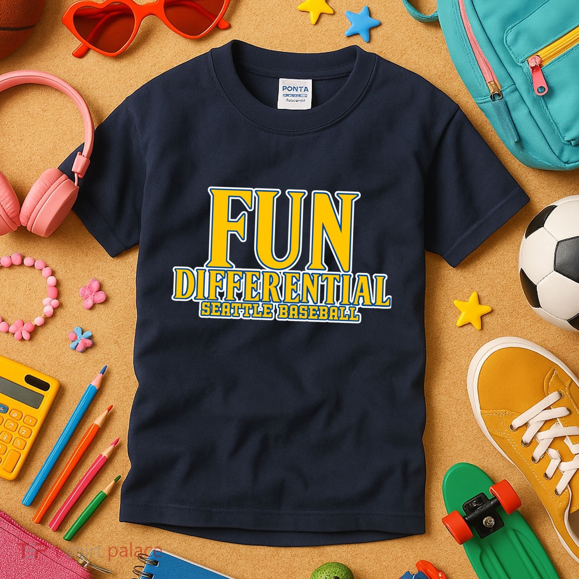 Fun Differential Seattle Baseball Kids T-Shirt